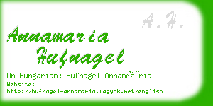 annamaria hufnagel business card